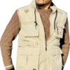 Waistcoat Vest Jacket Men Multi-Pocket Classic Male Sleeveless